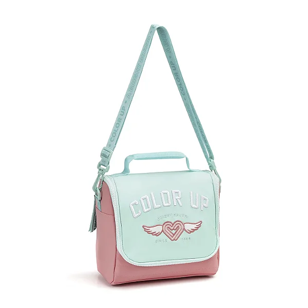 LANCHEIRA TERMICA COLOR UP VERDE E ROSA - SEANITE