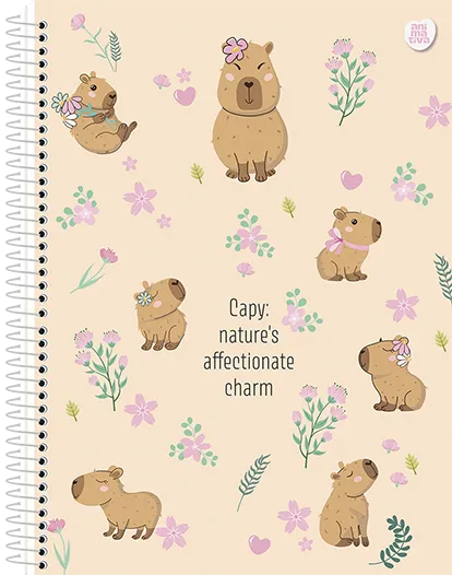 CADERNO 01X1 CAPYCUTIES 80FLS
