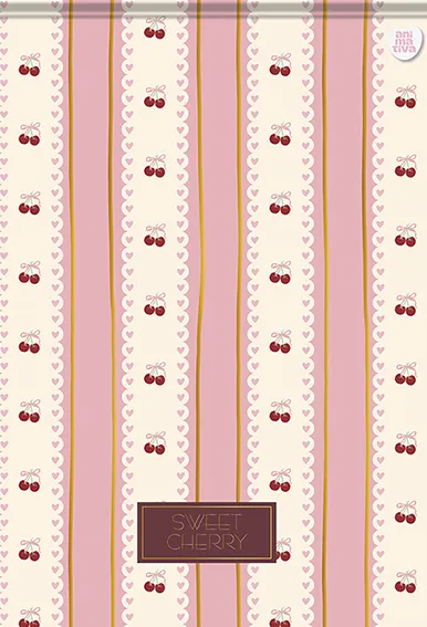 CADERNO 01X1 SWEET CHERRY 80FLS