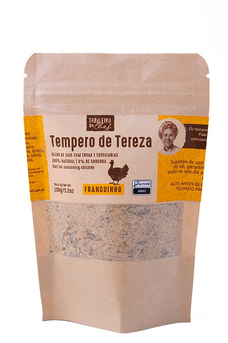 Tempero de Tereza Franguinho gourmet - Refil 150g