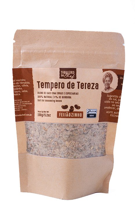 Tempero de Tereza Feijãozinho gourmet - Refil 150g