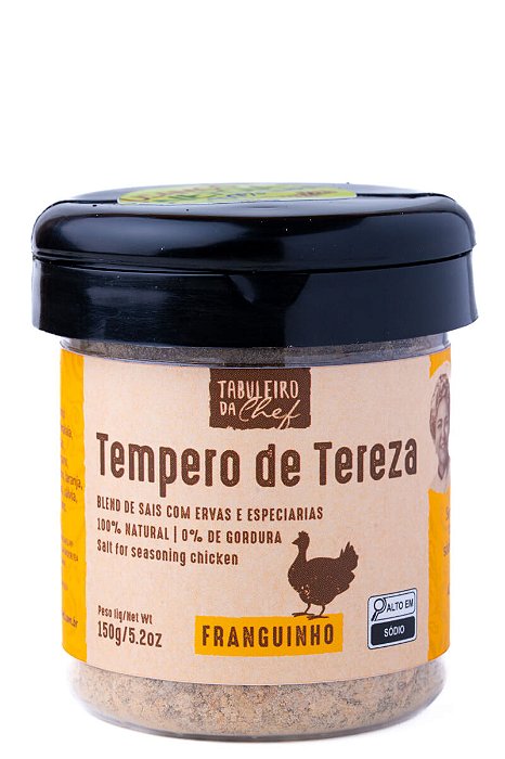 Tempero de Tereza Franguinho gourmet - pote 150g
