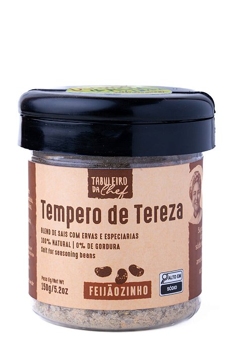 Tempero de Tereza Feijãozinho gourmet - pote 150g