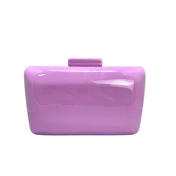 Bolsa Clutch em acrílico -Lavanda