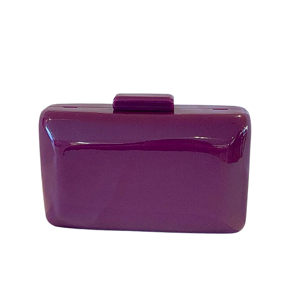 Bolsa Clutch em acrílico -Roxo