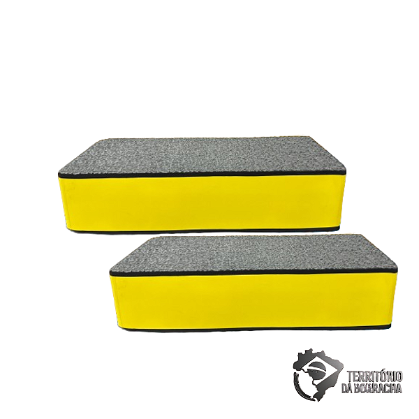 Step de Academia em EVA – 60x28x14 cm AMARELO