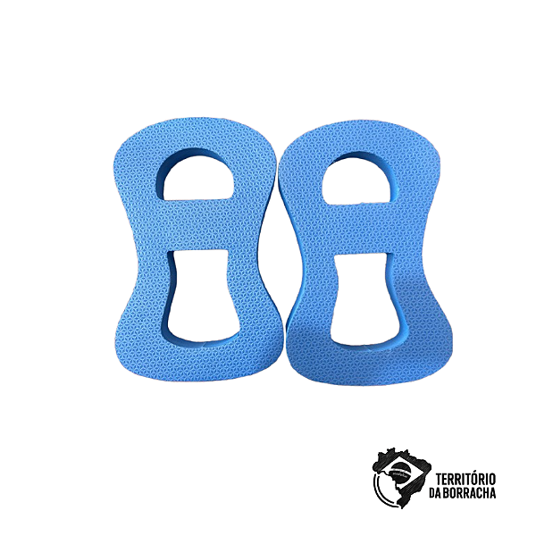Par de Luva de Boxe EVA para Hidroginástica – 32x20x3 cm AZUL