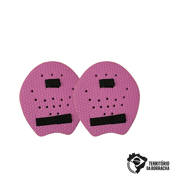Luva Palmar de Natação Flutuante com Elásticos - EVA 20mm ROSA
