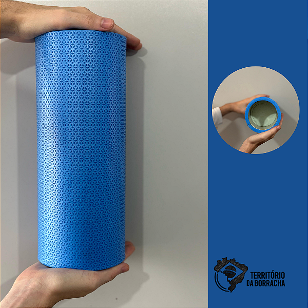 Rolo Massagem Liberação Miofascial 30x12 AZUL