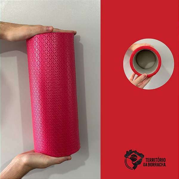 Rolo Massagem Liberação Miofascial 30x12 VERMELHO