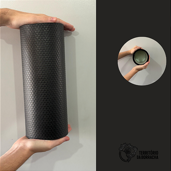 Rolo Massagem Liberação Miofascial 30x12 PRETO