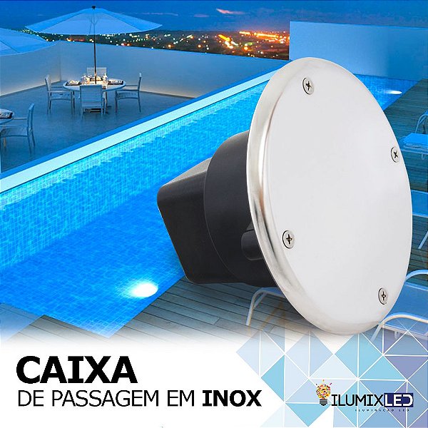 CAIXA DE PASSAGEM INOX | para embutir | Resistente à Água IP65