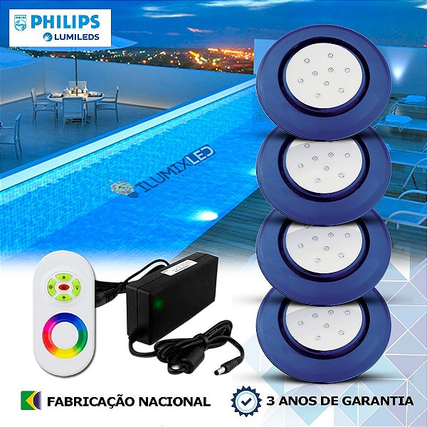 Kit Completo de iluminação LED RGB para Piscinas