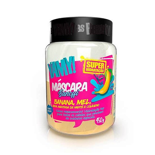 Máscara Super Hidratação Banoffee Banana 450g - Yamy!