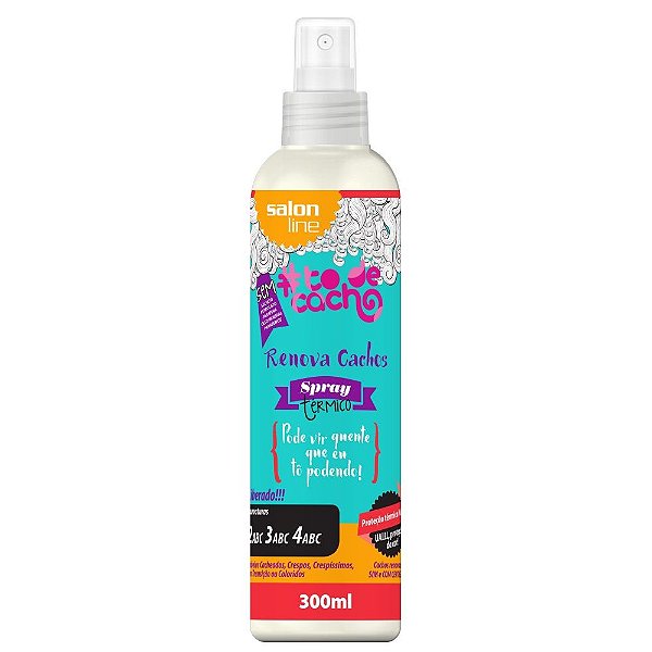 Resultado de imagem para renova cachos spray termico salon line