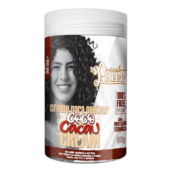 Creme para Pentear Coco e Cacau Cream 800g - Soul Power