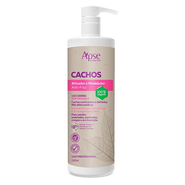 Ativador e Modelador Anti-Frizz Cachos 1L - Apse