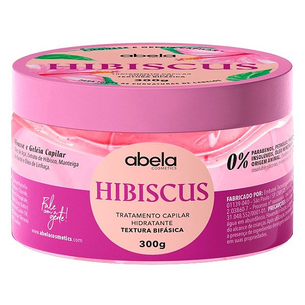 Máscara Hidratante Bifásica Hibiscus 300g - Abela