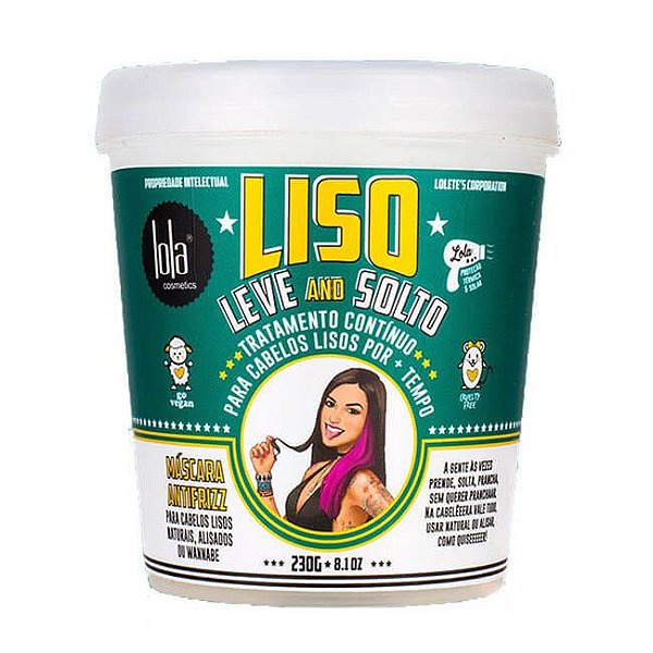 Liso Leve and Solto Máscara Antifrizz 230g - Lola Cosmetics