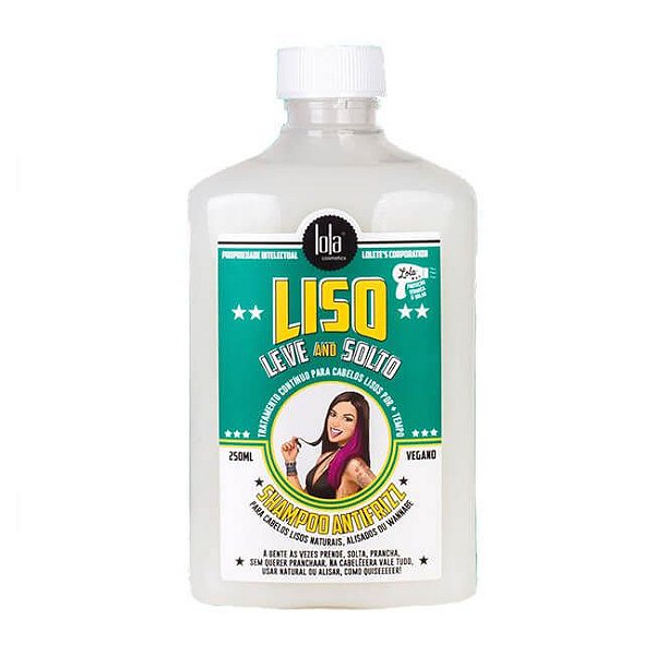 Liso Leve and Solto Shampoo Antifrizz 250ml - Lola Cosmetics