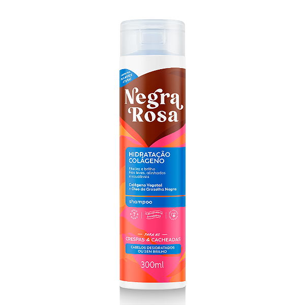 Shampoo Hidratação Colágeno 300ml - Negra Rosa