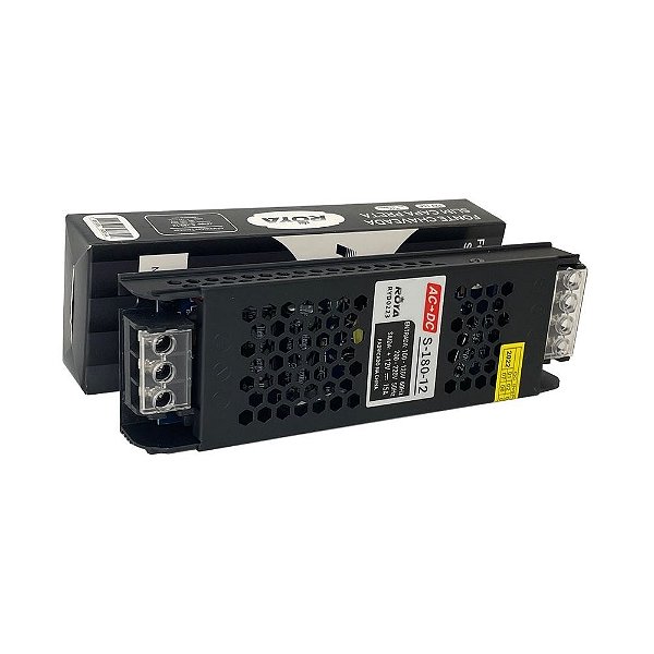 Fonte chaveada driver slim 12v 15A bivolt