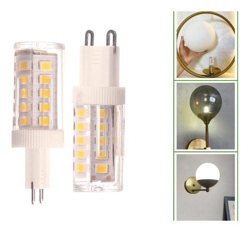 Lâmpada Led G9 Bipino 3.5w Branco Frio Lustres 220v Kit 10