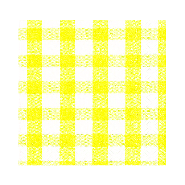 Guardanapo de papel Vichy - Xadrez Amarelo (33cm - 20 unidades)