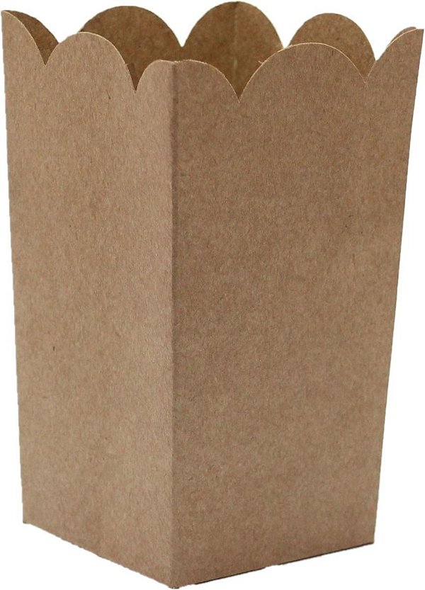 Caixinha de papel - Kraft (aprox. 5.5x5.5x12 cm - 10 unidades)