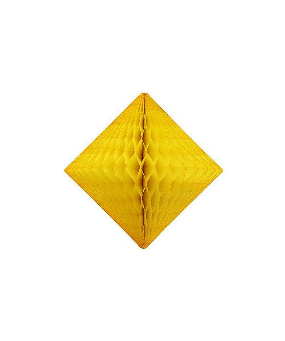 Colmeia de papel - Diamante Amarelo (25 cm)