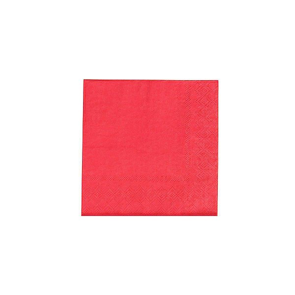 Guardanapo de papel coquetel - Vermelho (25 cm - 20 unidades)