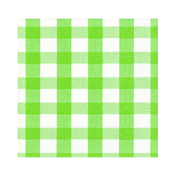 Guardanapo de papel Vichy - Xadrez Verde (33cm - 20 unidades)
