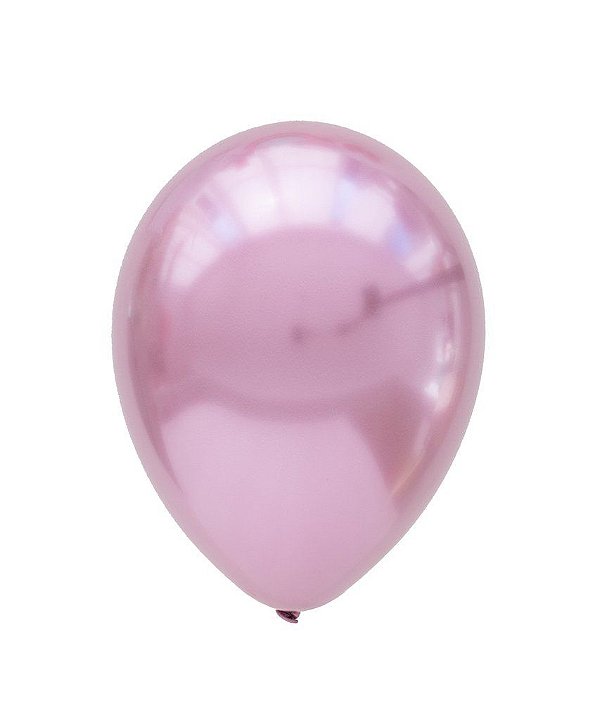 Balão Chrome Rosa Malva - 11" (2 unidades)