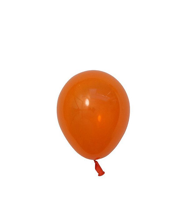 Mini balão látex 5" - Laranja (unidade)