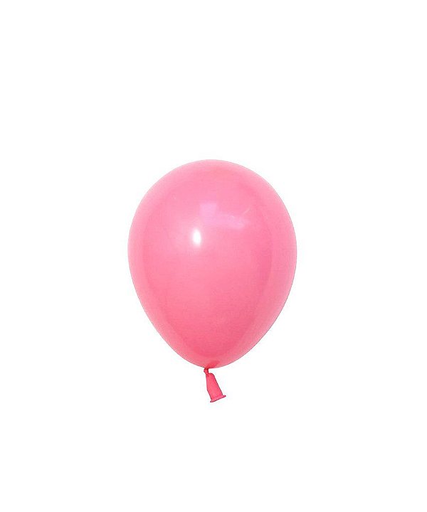 Mini balão látex 5" - Rosa (unidade)