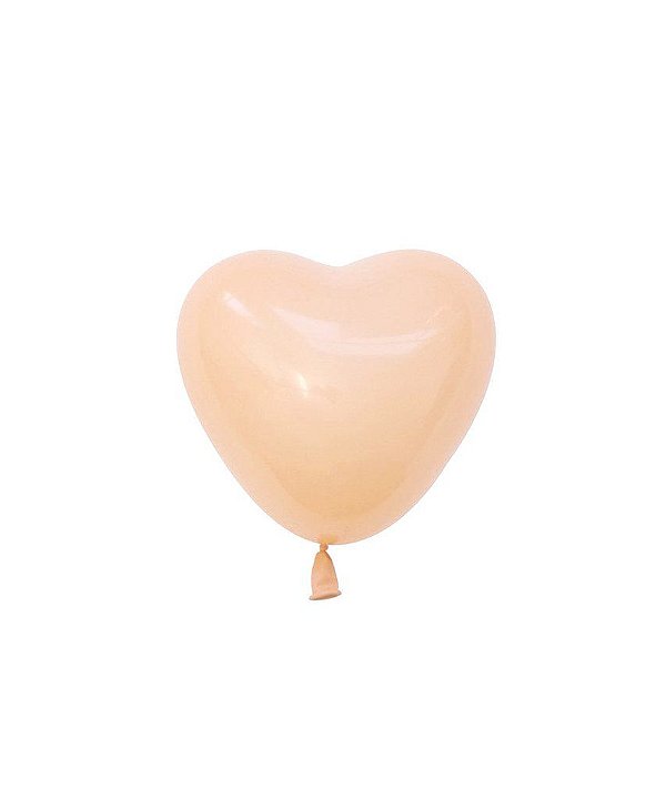 Mini balão Coração 6" - Nude (1 unidade)