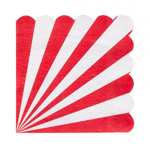 Guardanapo de papel Vermelho - 33cm (20 unidades)