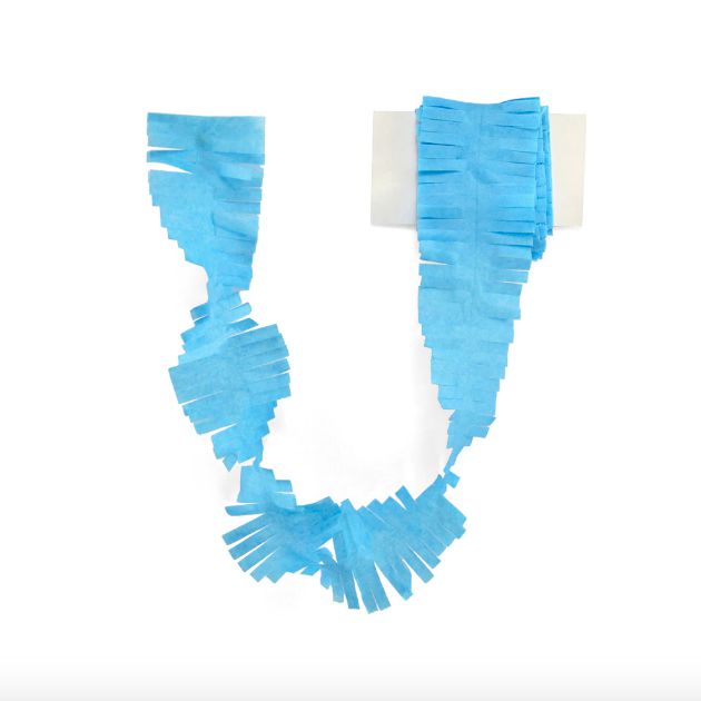 Cauda / Franja para balão - Azul Céu (5 cm x 3 metros)
