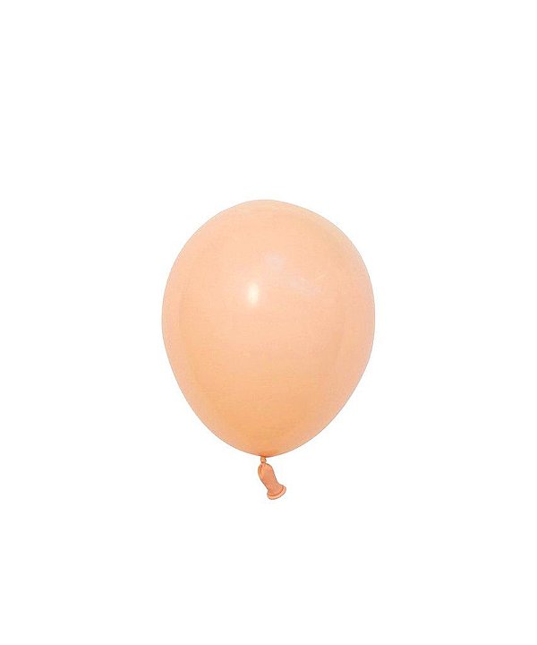 Mini balão látex 5" - Pêssego perolado (unidade)