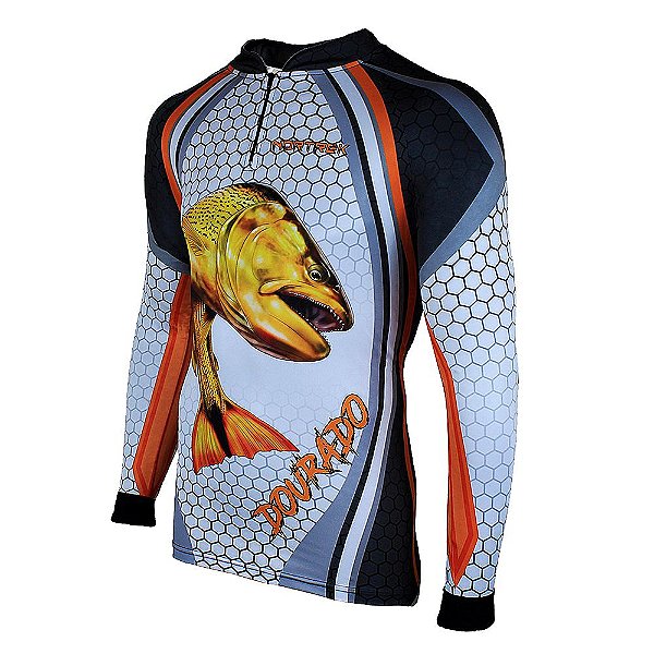 Camisa Masculina Uv 50 Dourado Gg Nortrek