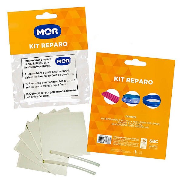 Kit Reparo Piscina E Inflaveis C/5 Mor