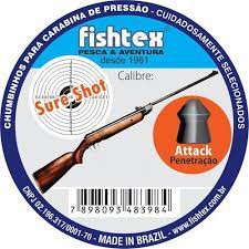 Chumbinho 4.5 Attack Penetracao C/200 Fishtex