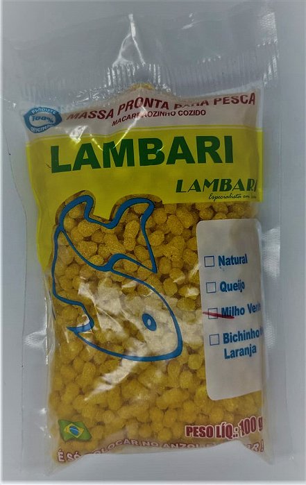 Massa Pronta Lambari Milho Verde 100g Lambari