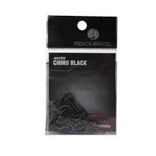 Pc Anzol Chinu Black 10 Encastoado C/g C/4 Pesca B