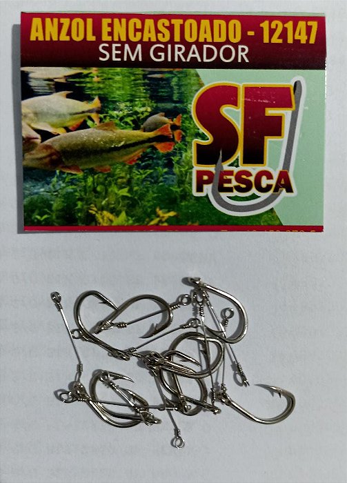 Pc Anzol 12147 4 Encastoado S/g C/10 Sf Pesca