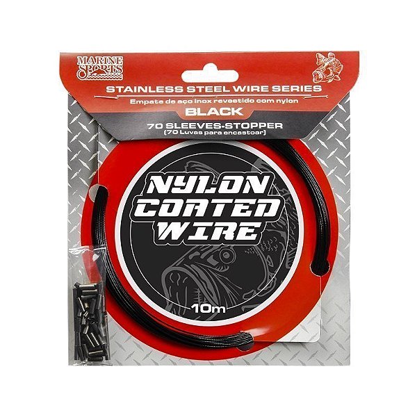 Pc Arame De Aco Black Inox 020lb 10m Flexivel Mari