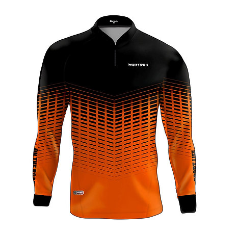 Camisa Masculina Uv 50 Style 03 Laranja P Nortrek