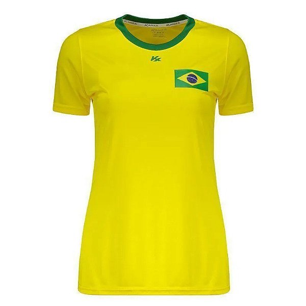 Camisa Feminina Brasil G Kanxa