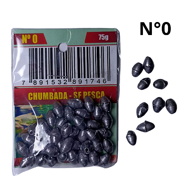 Pc Chumbada Oliva 0 75g Sf Pesca
