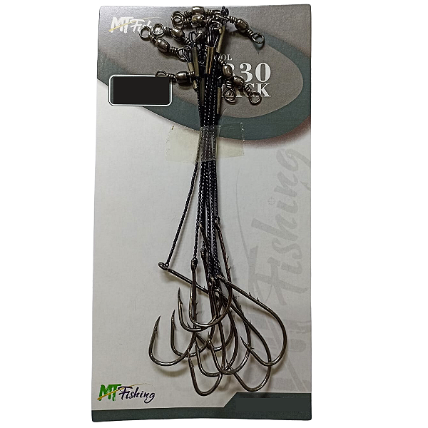 Pc Anzol 4330 Black Torcid 8/0 Encastoado C/g C/5